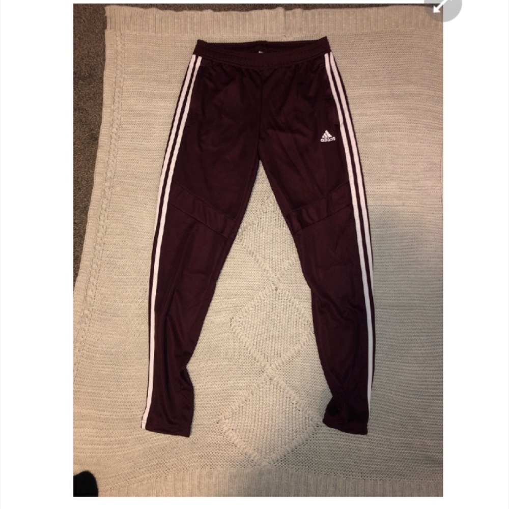 NWOT adidas maroon soccer/track pants